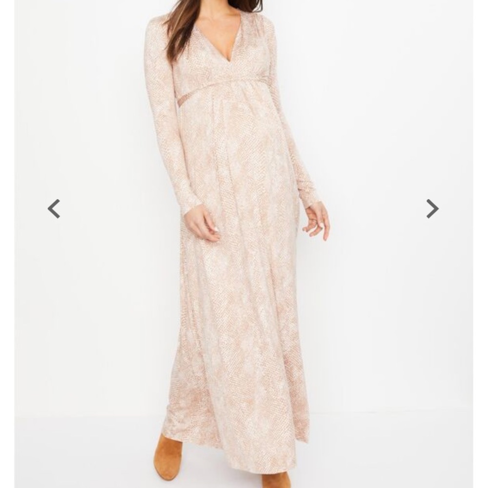 Rachel Pally Snake Print Long Sleeve Maternity